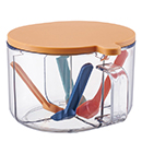 四格翻蓋調味盒