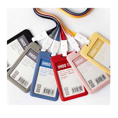 多色PP環保塑料證件卡套掛繩可訂製 LOGO