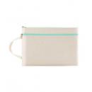 莫蘭迪A4手提牛津布拉鍊文件袋