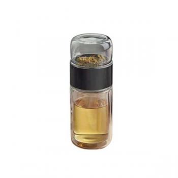 高質感茶水分離玻璃杯雙層隔熱杯280ml